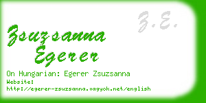 zsuzsanna egerer business card